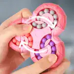 3D Circular Rotating Puzzle Cube - Image 2