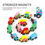 Numbers Magnetic Train Puzzle Wooden Toy Car - Image 4