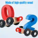 Numbers Magnetic Train Puzzle Wooden Toy Car - Image 6